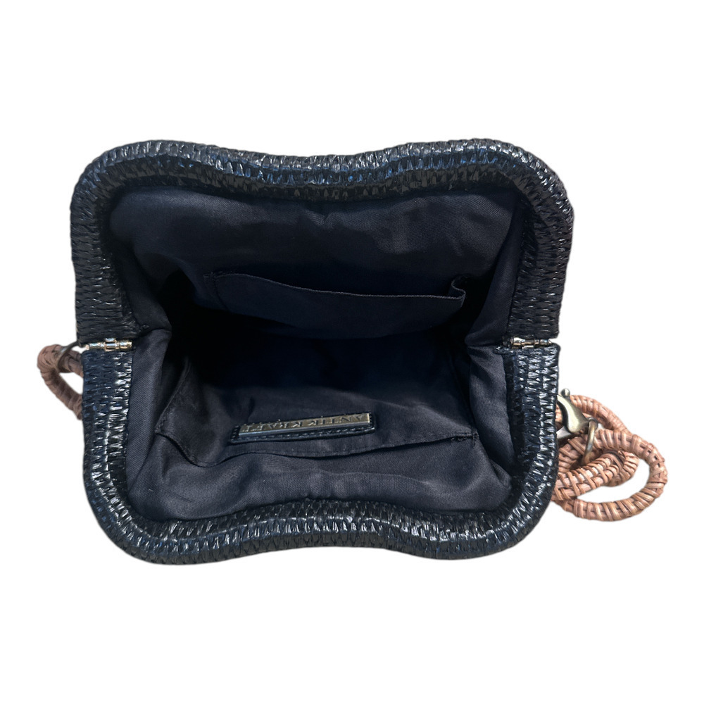 Antik Kraft Black Staw Link Shoulder Detachable Strap Shoulder Bag - Picture 2 of 6